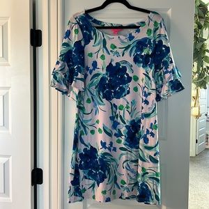 Lily Pulitzer Ruffle-Sleeved Dress - Size Large